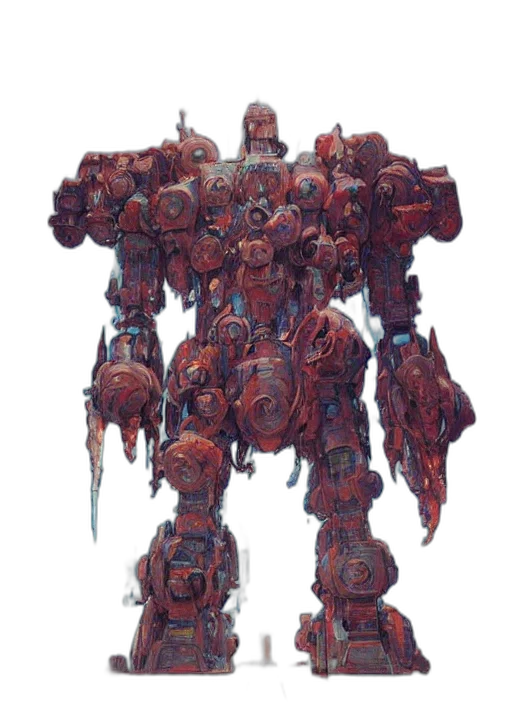 robot, weapon, creature, staff transparent PNG cut-out