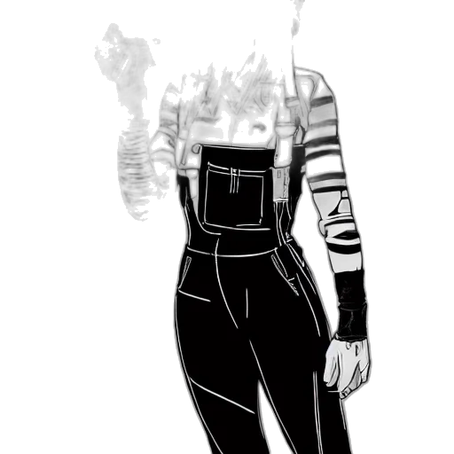 jacket, dress, mask, creature transparent PNG cut-out