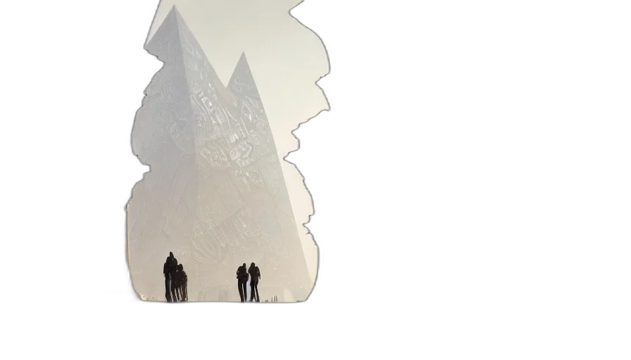 tree, umbrella, concept art, 3d render transparent PNG cut-out