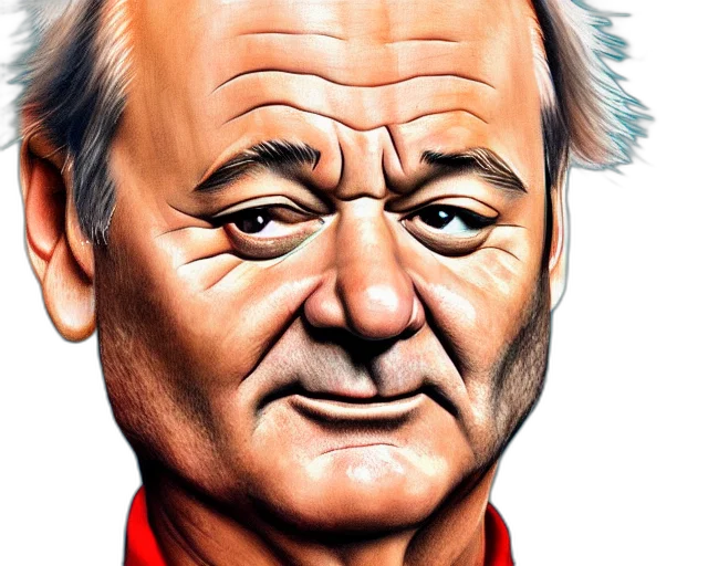 face, photorealistic, cartoon, comic book art transparent PNG cut-out