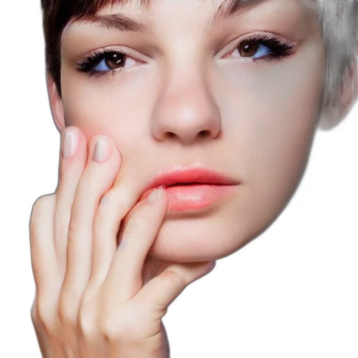 face, mask, jewelry, hair transparent PNG cut-out