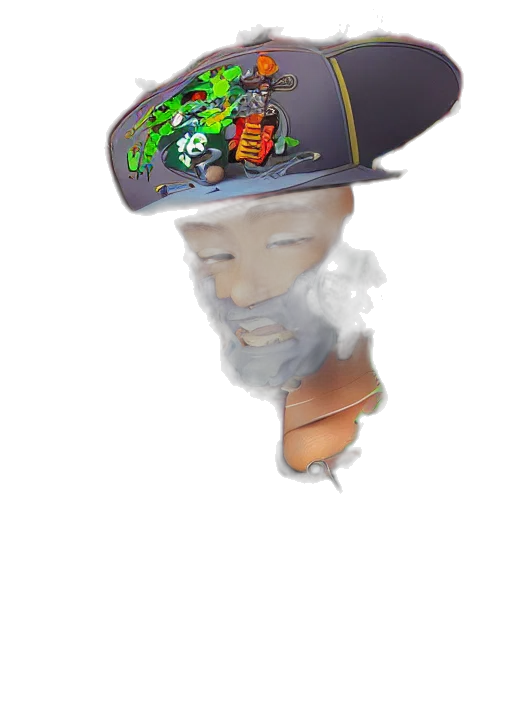 hat, mask, face, staff transparent PNG cut-out
