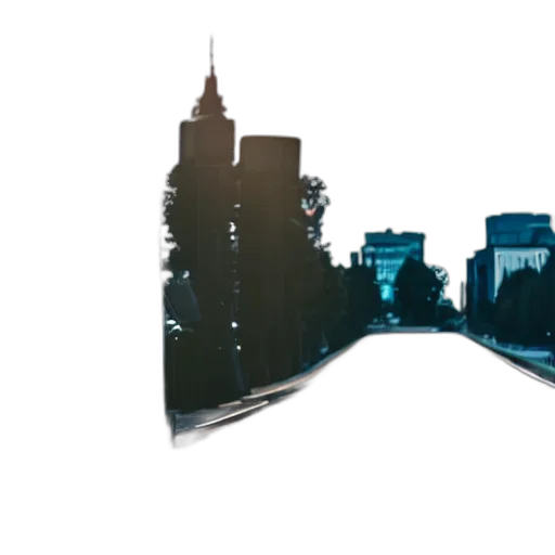 building, concept art, photorealistic, 3d render transparent PNG cut-out