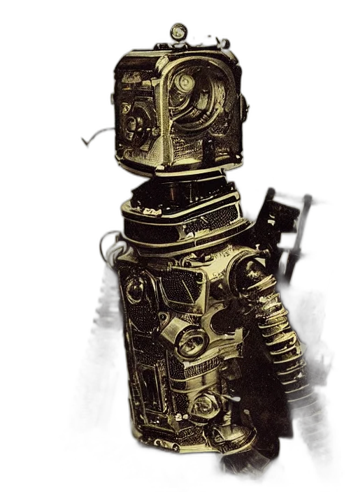 robot, staff, weapon, animal transparent PNG cut-out