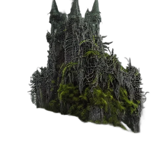 tree, crown, building, dragon transparent PNG cut-out