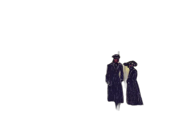 jacket, umbrella, hat, dress transparent PNG cut-out