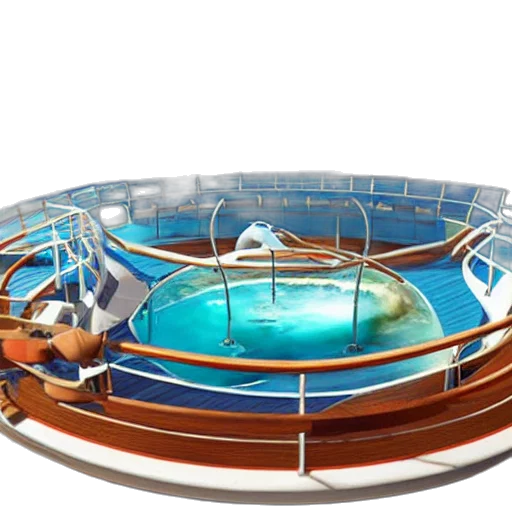 3d render, concept art, underwater, cruise transparent PNG cut-out