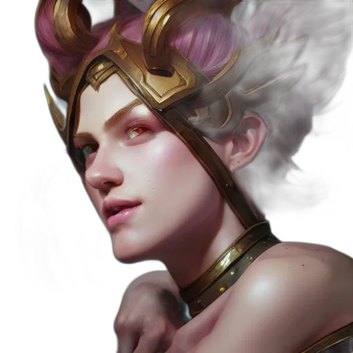 crown, face, jewelry, fantasy art transparent PNG cut-out