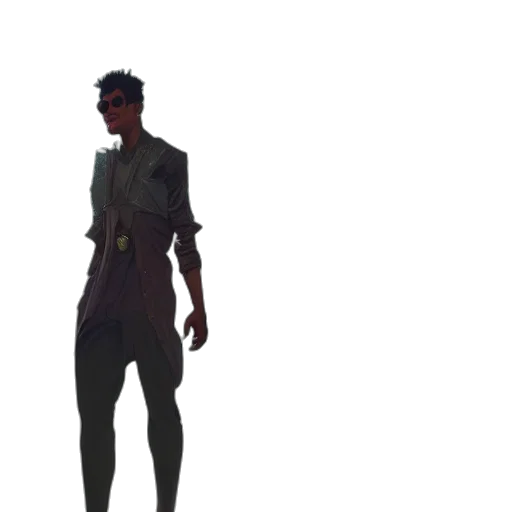 staff, jacket, creature, dress transparent PNG cut-out