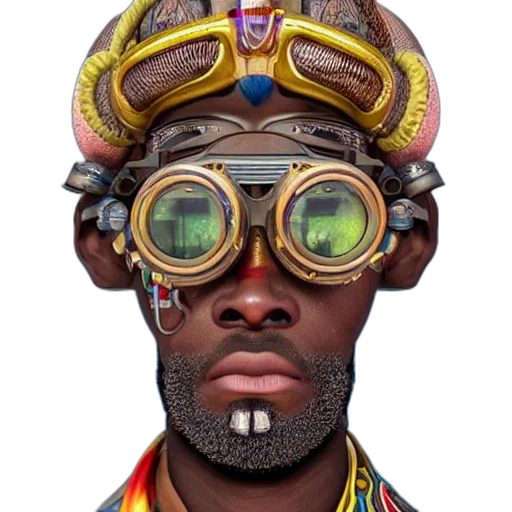 face, mask, hat, staff transparent PNG cut-out