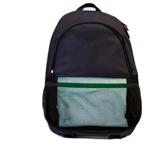 jacket, 3d render, green, backpack transparent PNG cut-out