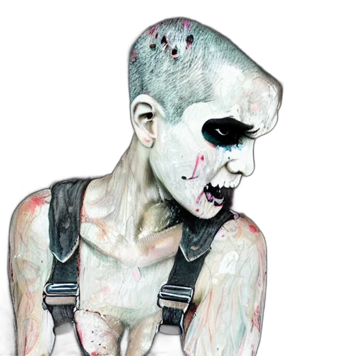mask, face, creature, watercolor transparent PNG cut-out