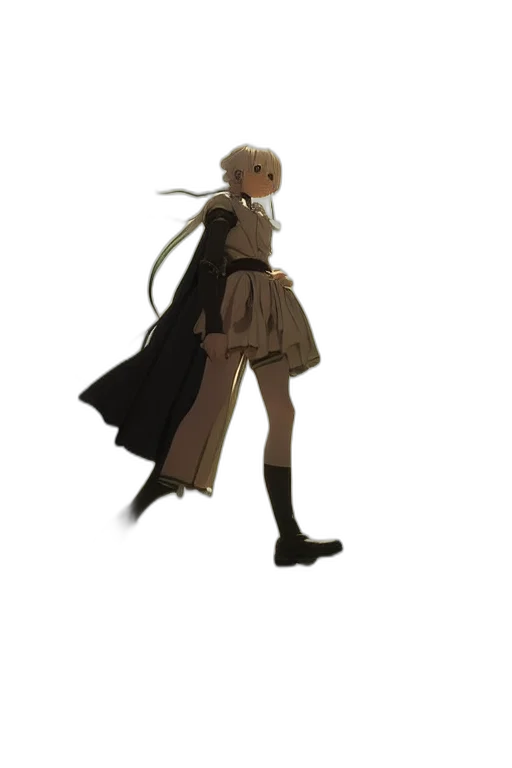 dress, staff, jacket, weapon transparent PNG cut-out