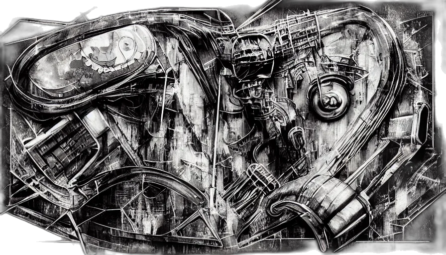 car, robot, mask, weapon transparent PNG cut-out