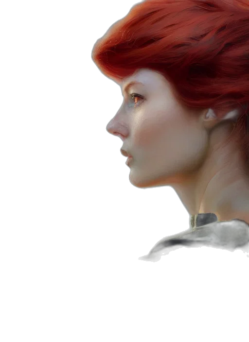 face, robot, crown, hair transparent PNG cut-out