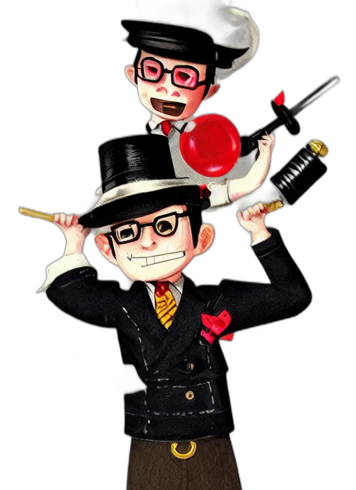 staff, hat, cartoon, concept art transparent PNG cut-out