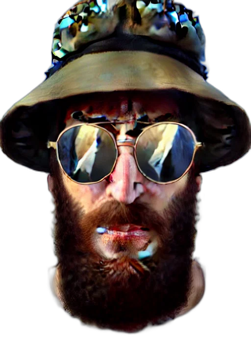 hat, face, staff, mask transparent PNG cut-out