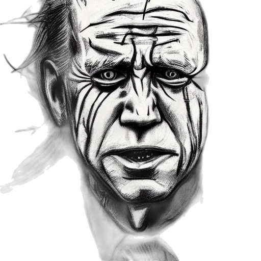 mask, face, creature, photorealistic transparent PNG cut-out