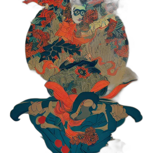 mask, dragon, face, creature transparent PNG cut-out