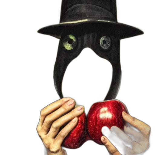mask, hat, staff, face transparent PNG cut-out