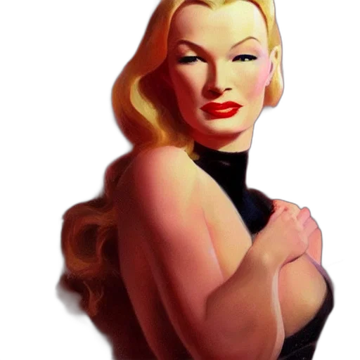 dress, jewelry, comic book art, photorealistic transparent PNG cut-out