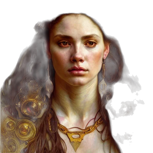 face, jewelry, crown, staff transparent PNG cut-out