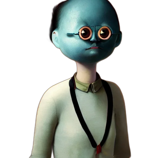 staff, robot, mask, creature transparent PNG cut-out