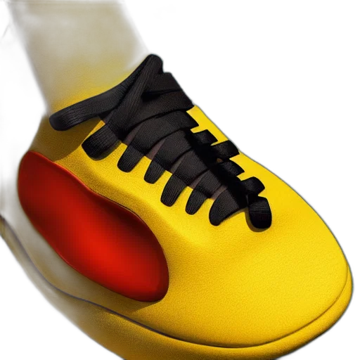 shoes, 3d render, photorealistic, concept art transparent PNG cut-out