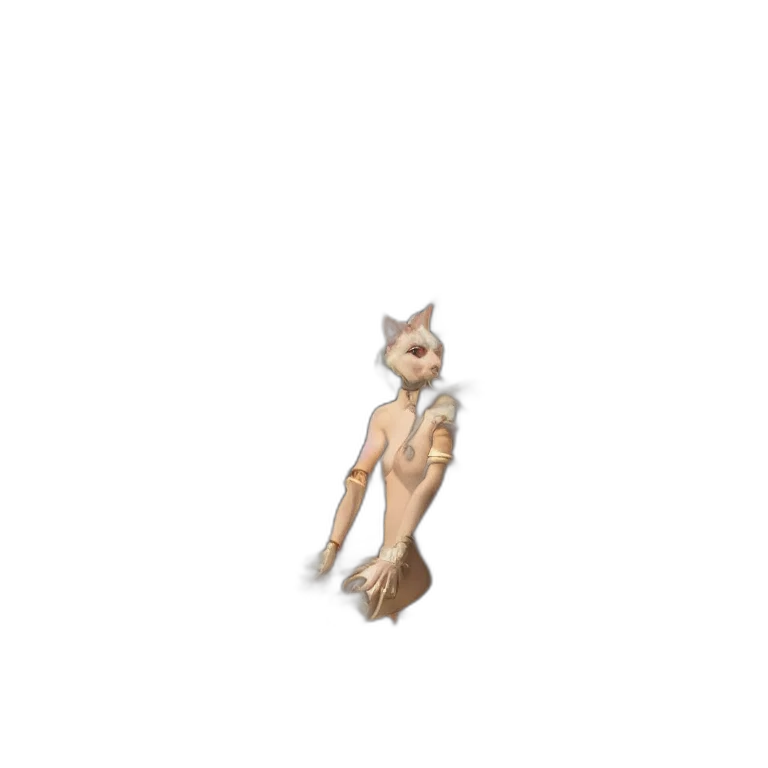 animal, creature, staff, dress transparent PNG cut-out