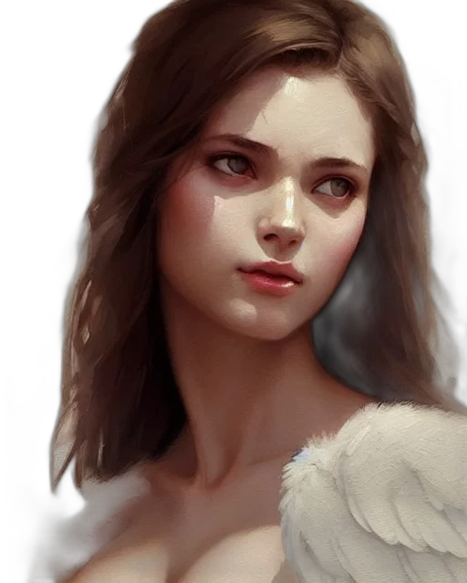 face, crown, fantasy art, photorealistic transparent PNG cut-out