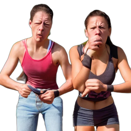 competitive, frowning transparent PNG cut-out