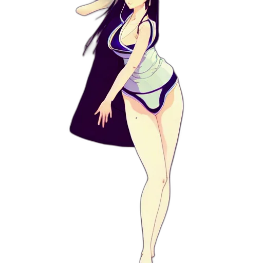 dress, cartoon, anime, concept art transparent PNG cut-out