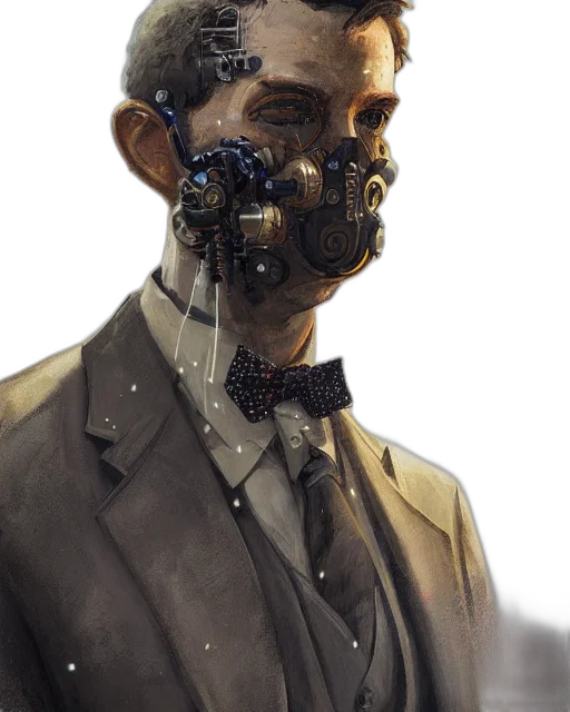 robot, mask, face, cyberpunk transparent PNG cut-out
