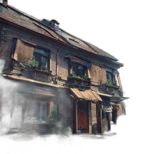 building, weapon, mask, concept art transparent PNG cut-out