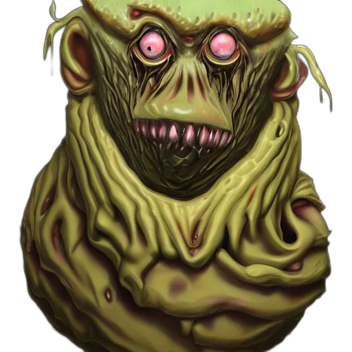 creature, mask, face, staff transparent PNG cut-out