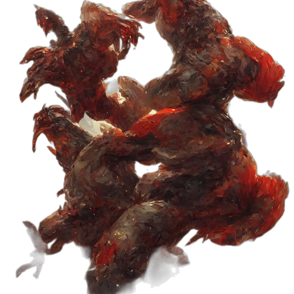 dragon, creature, hair, animal transparent PNG cut-out