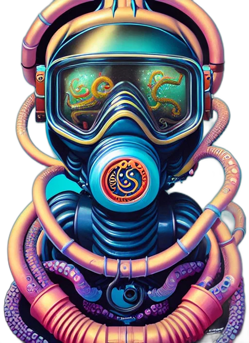 mask, robot, creature, cyberpunk transparent PNG cut-out