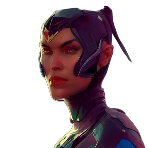 face, mask, robot, concept art transparent PNG cut-out