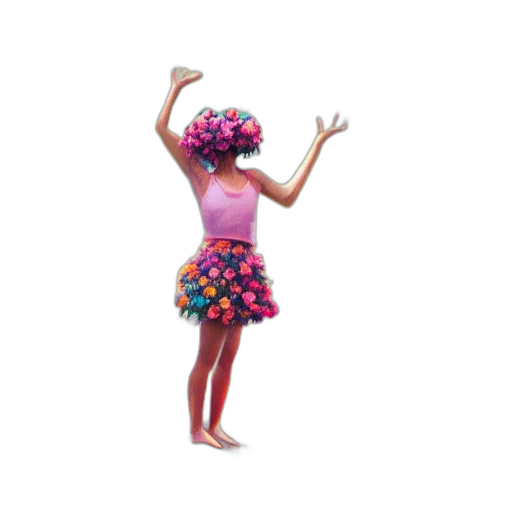 dress, crown, hat, flower transparent PNG cut-out
