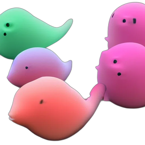 mask, animal, 3d render, concept art transparent PNG cut-out