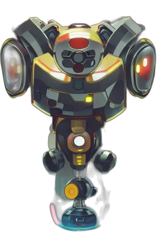 robot, staff, weapon, concept art transparent PNG cut-out