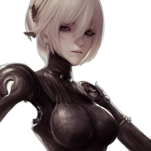 robot, face, weapon, staff transparent PNG cut-out