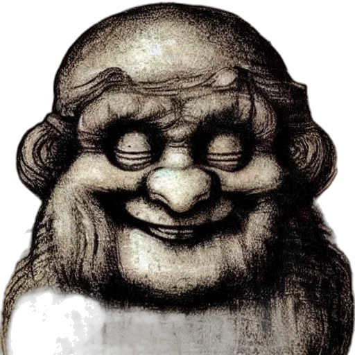 face, mask, creature, staff transparent PNG cut-out