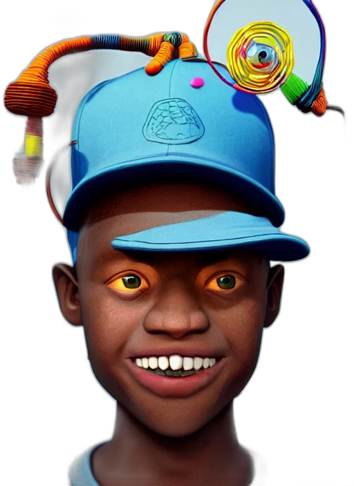 hat, face, staff, creature transparent PNG cut-out