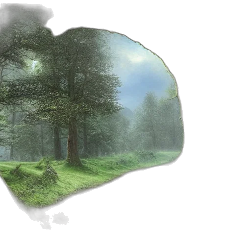 mask, hat, tree, photorealistic transparent PNG cut-out