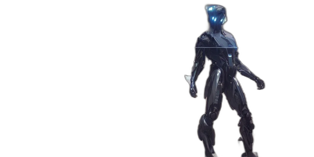 robot, creature, concept art, cyberpunk transparent PNG cut-out