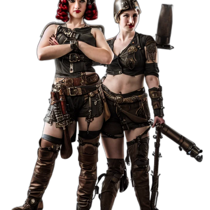 concept art, cyberpunk, fantasy art, 3d render transparent PNG cut-out