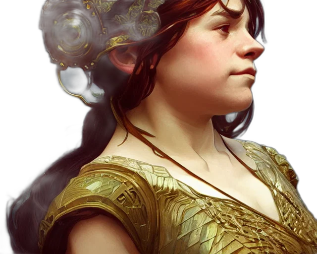 face, crown, dragon, dress transparent PNG cut-out
