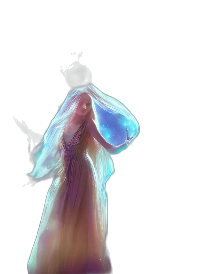 dress, crown, bottle, creature transparent PNG cut-out
