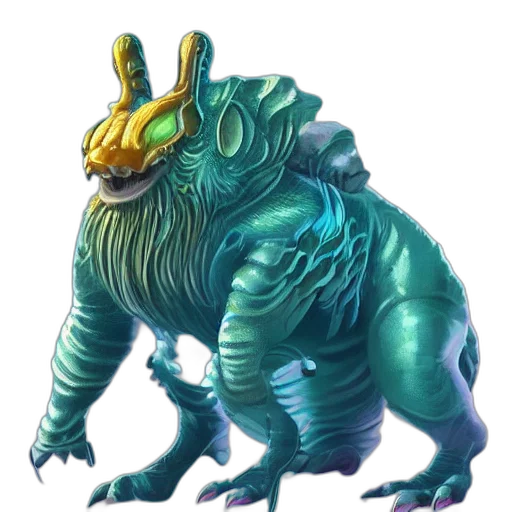 creature, dragon, animal, staff transparent PNG cut-out